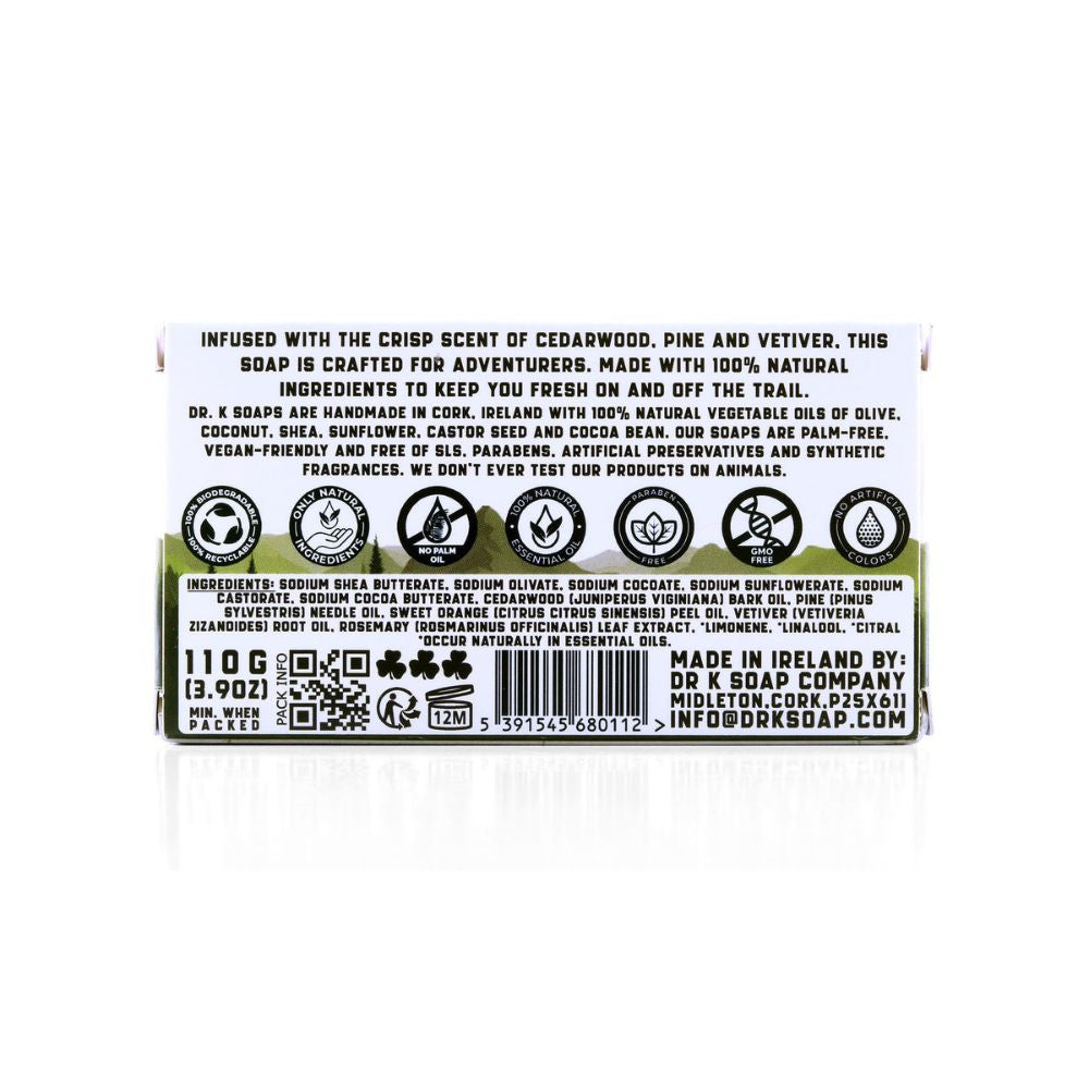 Dr K Soap Company Woodland Body Soap 110g - Kernseife