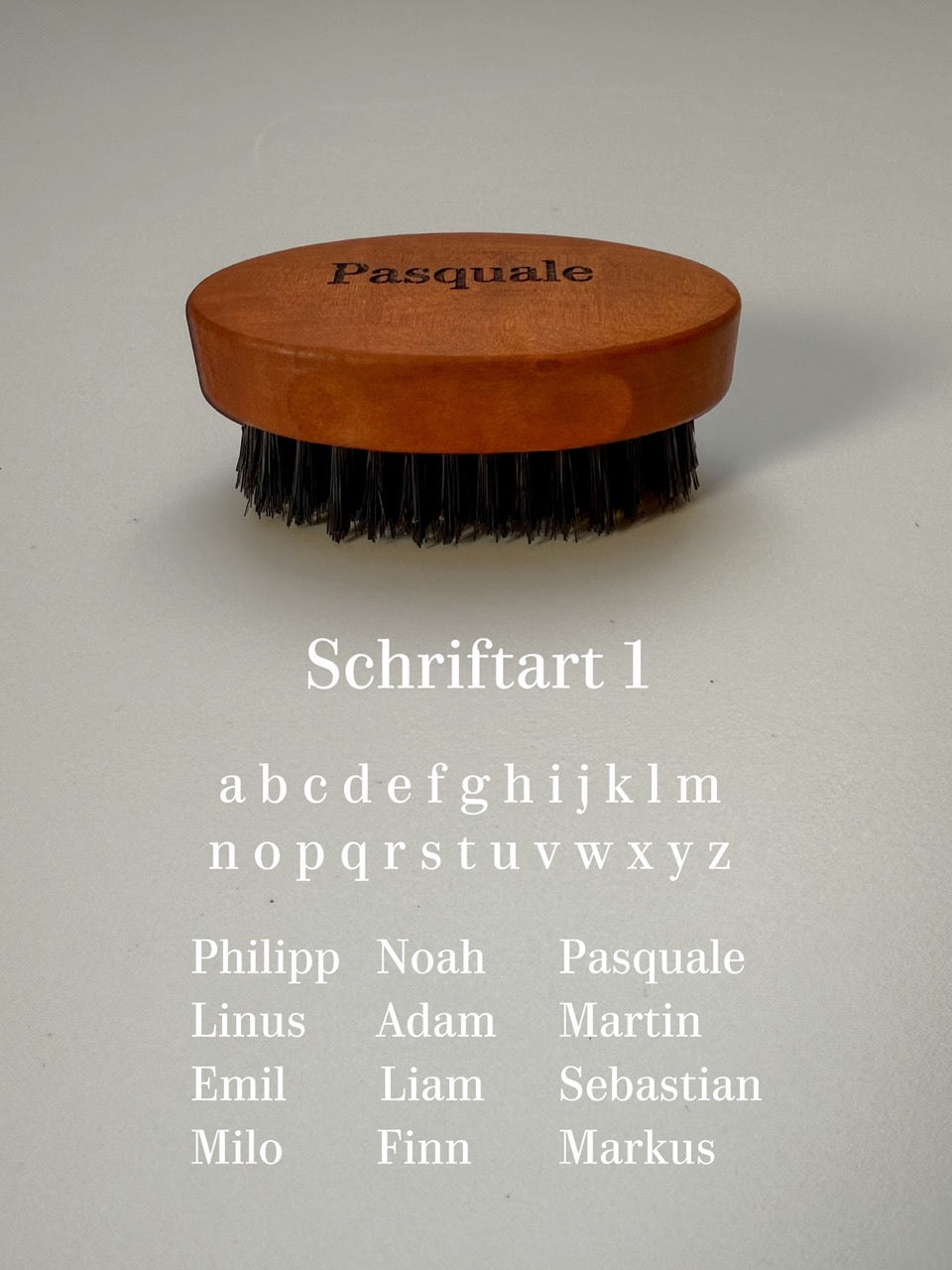 Bartpflegeset personalisiert mit Bartbürste und Proraso Bartöl