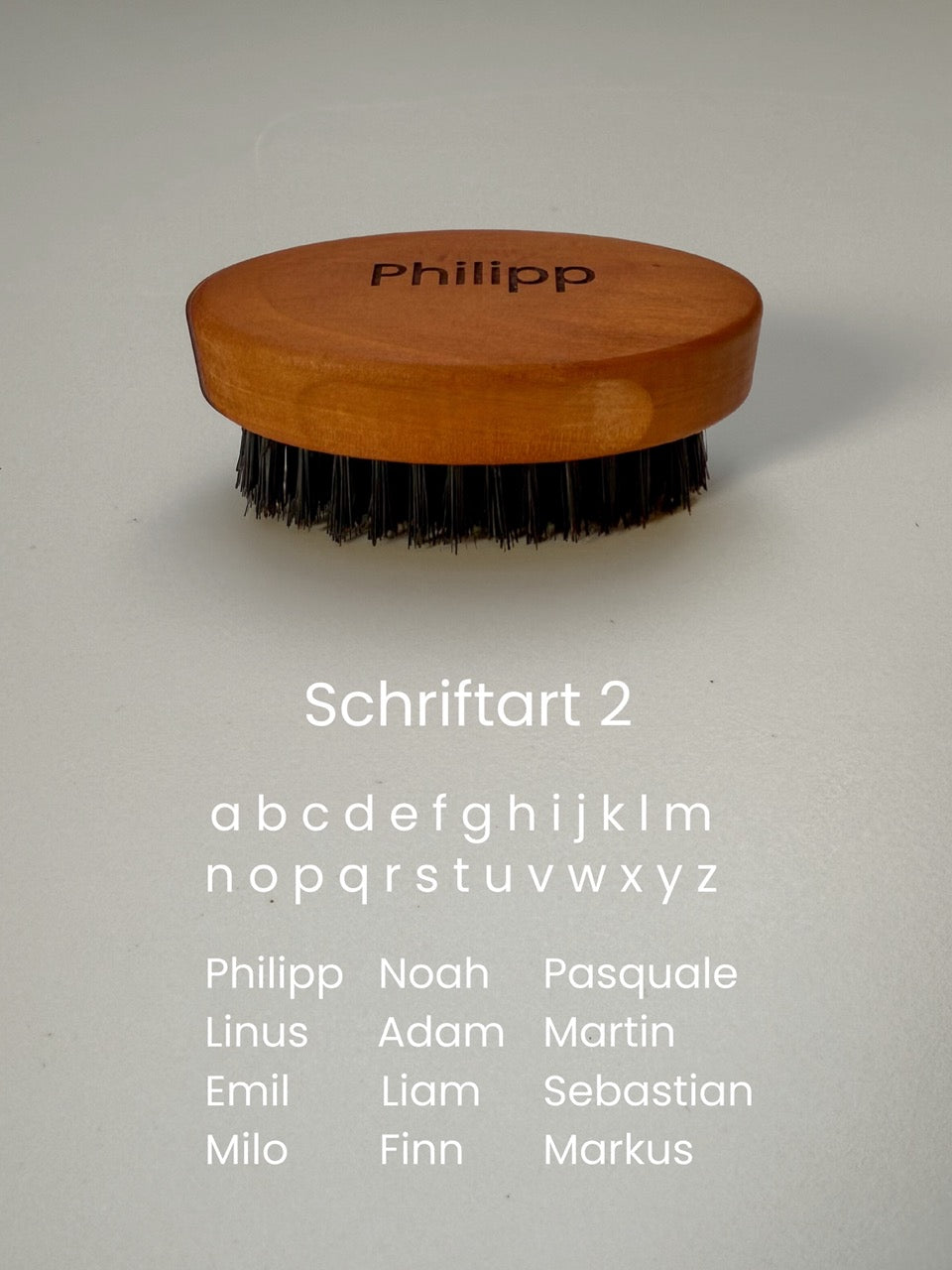 Bartpflegeset personalisiert mit Bartbürste und Proraso Bartöl