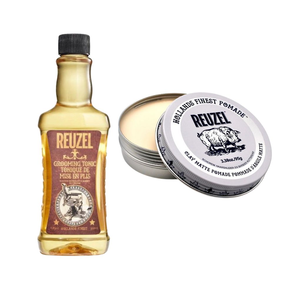 Reuzel Haarstyling Set - Pomade & Grooming Tonic
