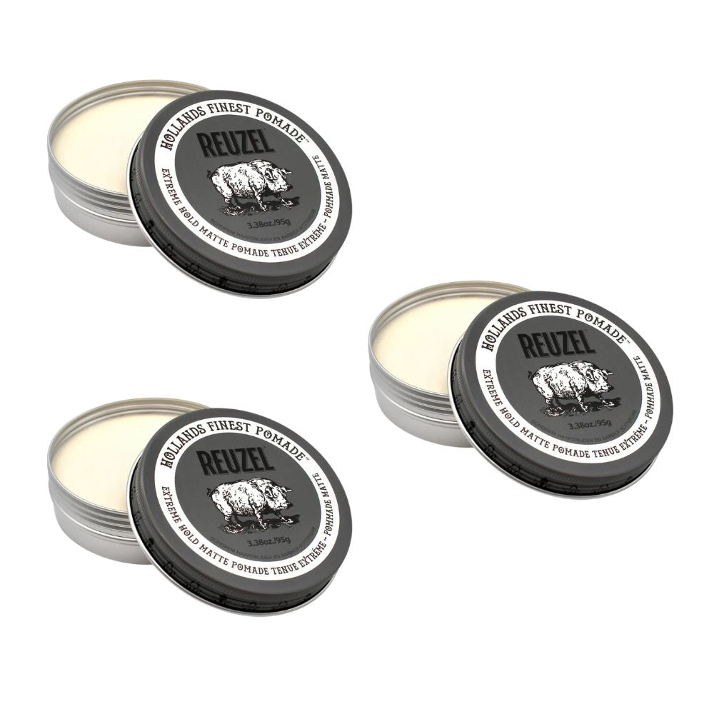 Reuzel Extreme Hold Matte Pomade 95g – 2er & 3er Set