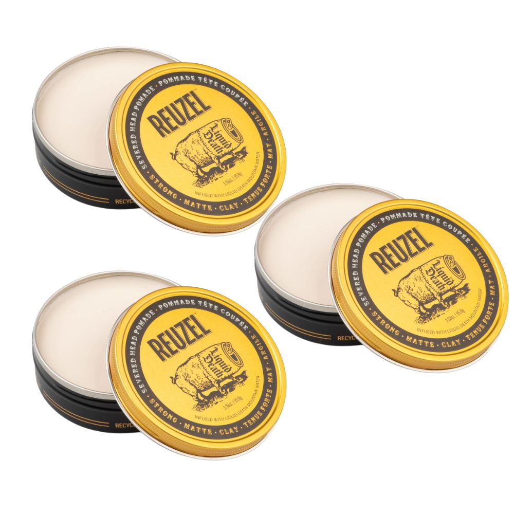 Reuzel x Liquid Death Severed Head Pomade – 2er & 3er Set
