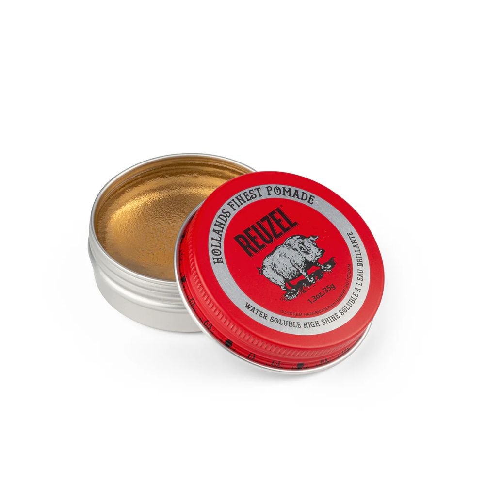 Reuzel Pomade Rot/Red - Water Soluble High Sheen (Small 35g)
