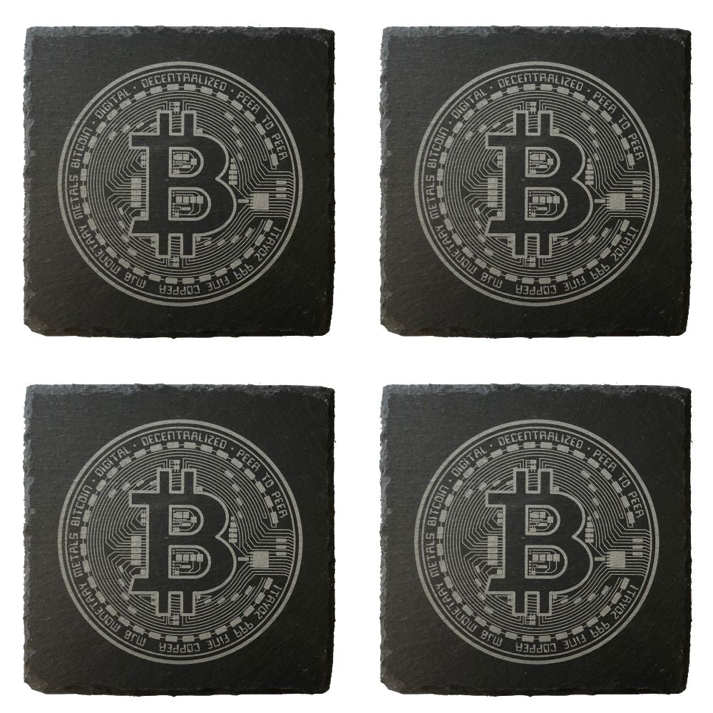 Bitcoin Untersetzer 4er Set