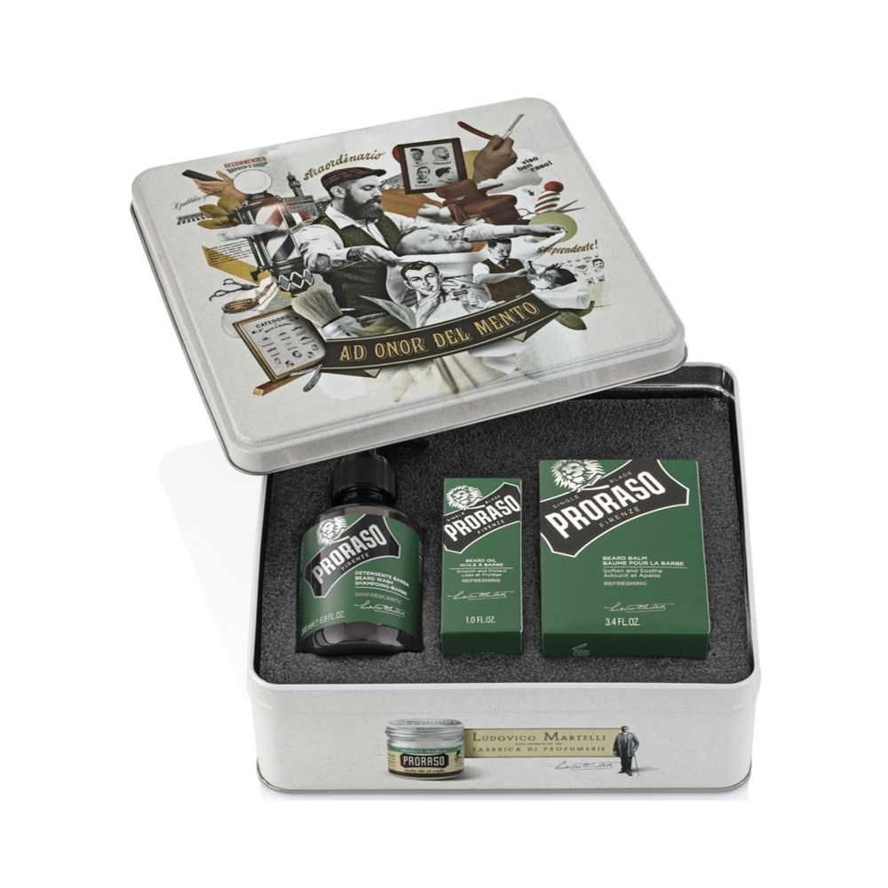 Proraso Beard Kit - Rinfrescante - Bartpflegeset