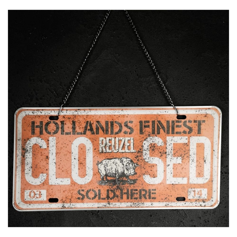 Reuzel Open/Closed Türschild