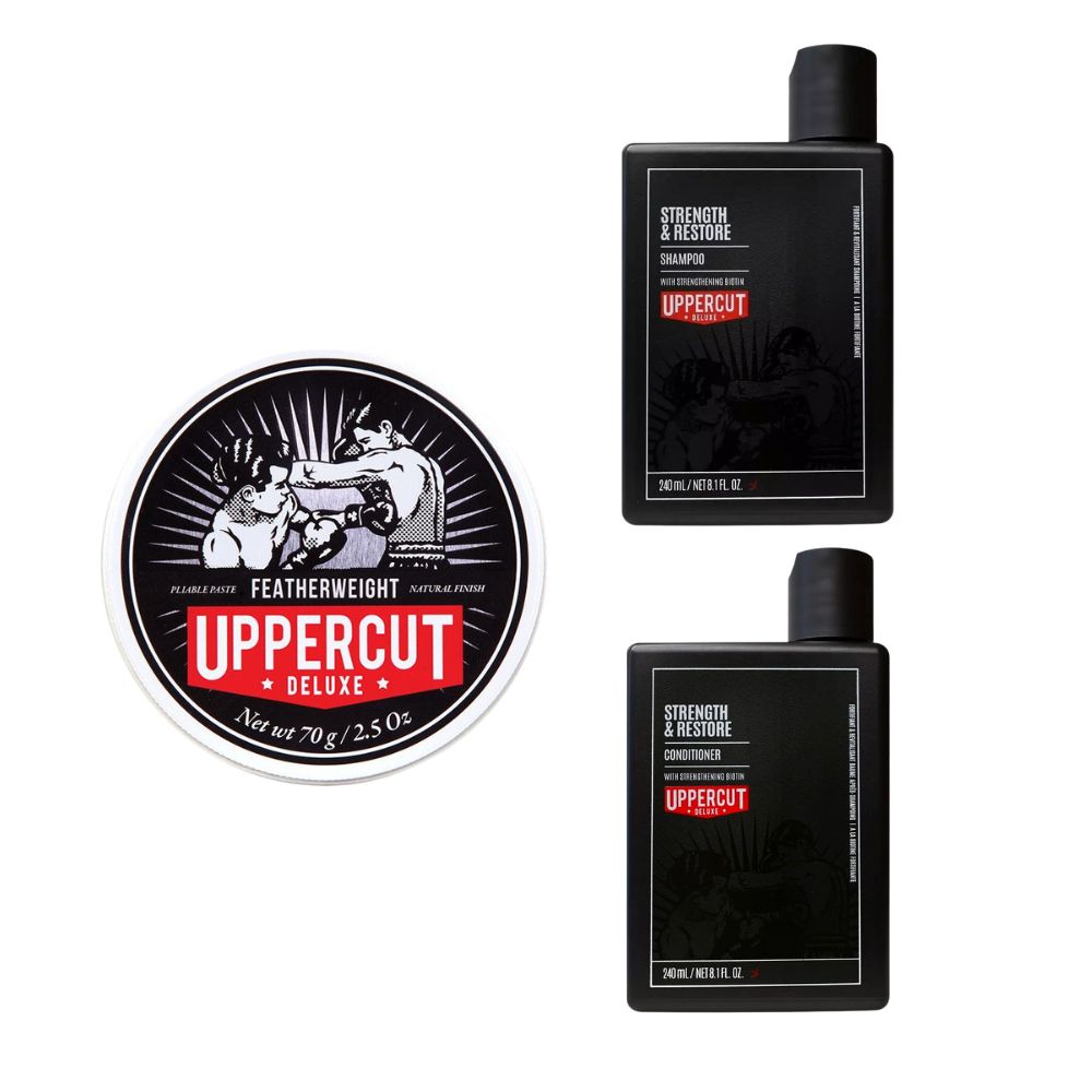 Uppercut Deluxe - Pomade, Shampoo & Conditioner Bundle | verschiedene Sets