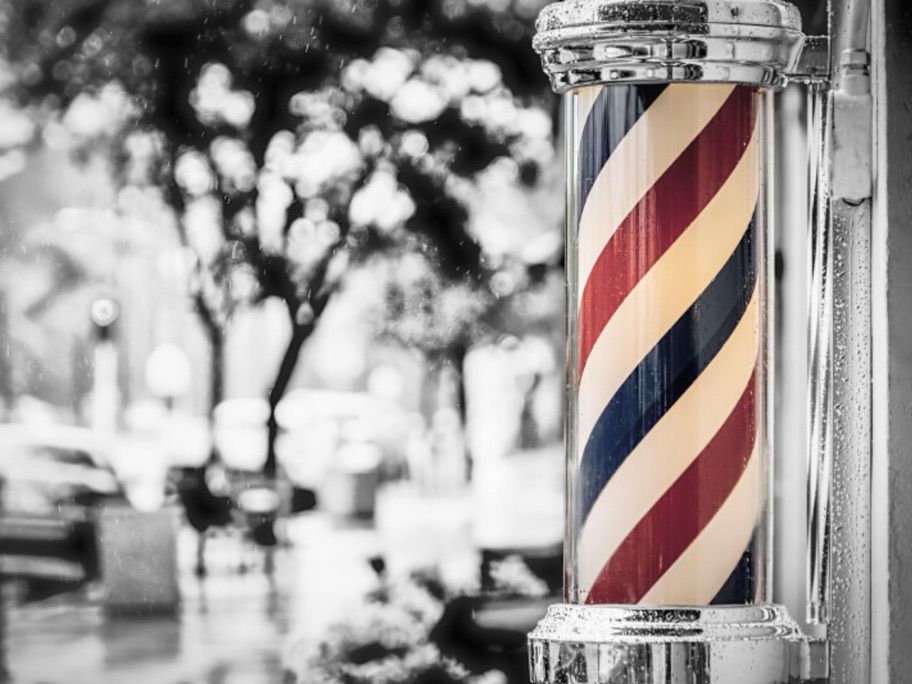 Warum sind Barberpoles rot, weiß und blau?
