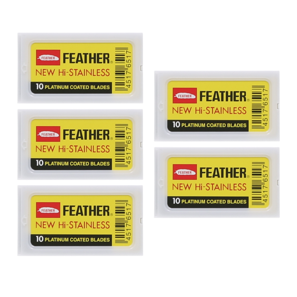 Feather New Hi-Stainless Double Edge Rasierklingen (10 Stk.)