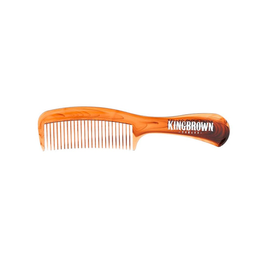 King Brown Handle Comb Tort - Griffkamm