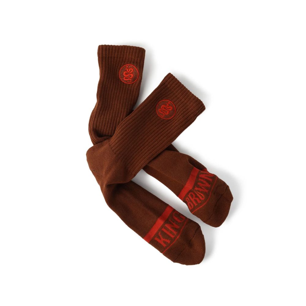 King Brown Vintage Brown Sports Socks – Sportsocken Braun
