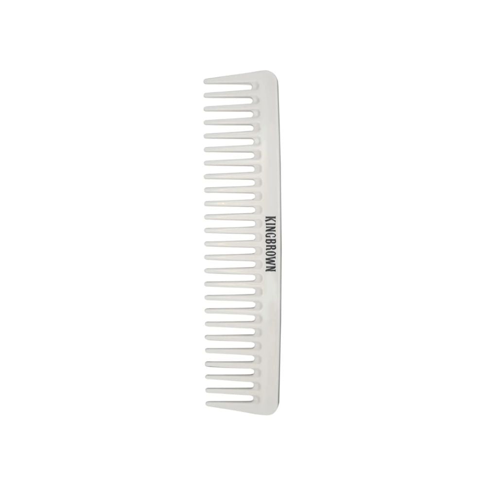 King Brown White Styling Comb - Weißer Haarkamm