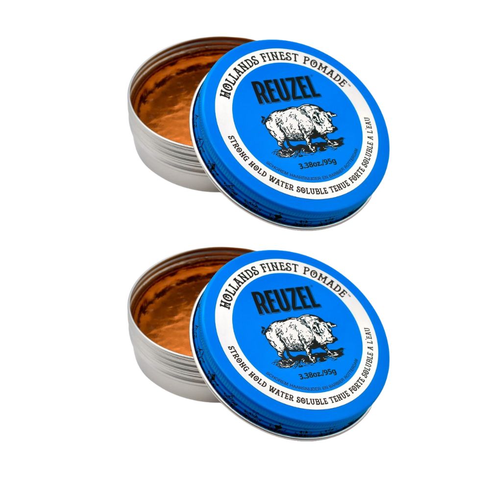 Reuzel Pomade Blue - Blue Strong Hold Water Soluble High Sheen 95g