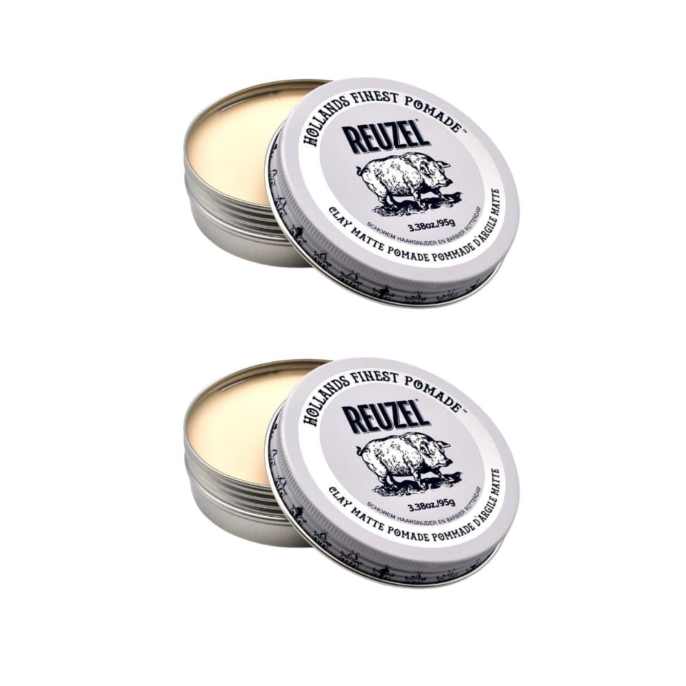 Reuzel Clay Matte Pomade 95g – 2er & 3er Set