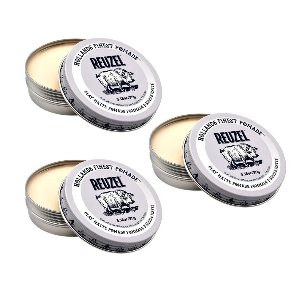 Reuzel Clay Matte Pomade 95g – 2er & 3er Set