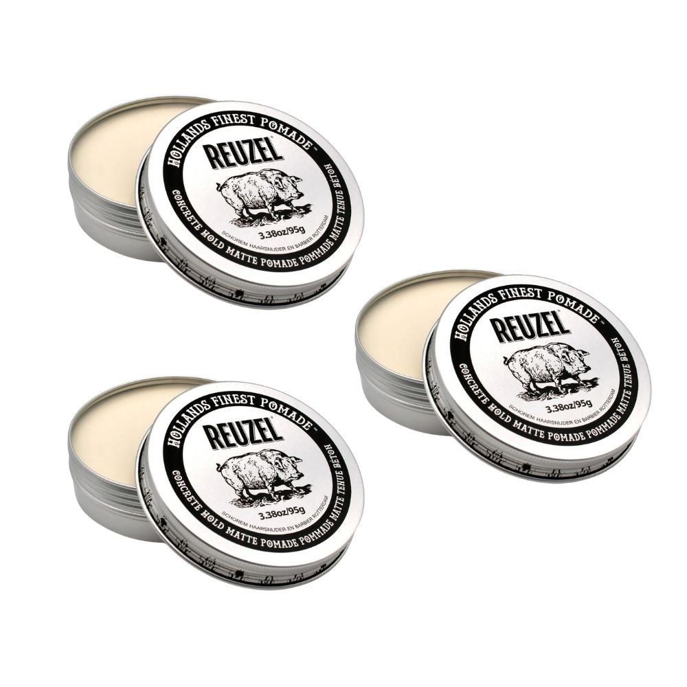 Reuzel Concrete Hold Matte Pomade 95g – 2er & 3er Set