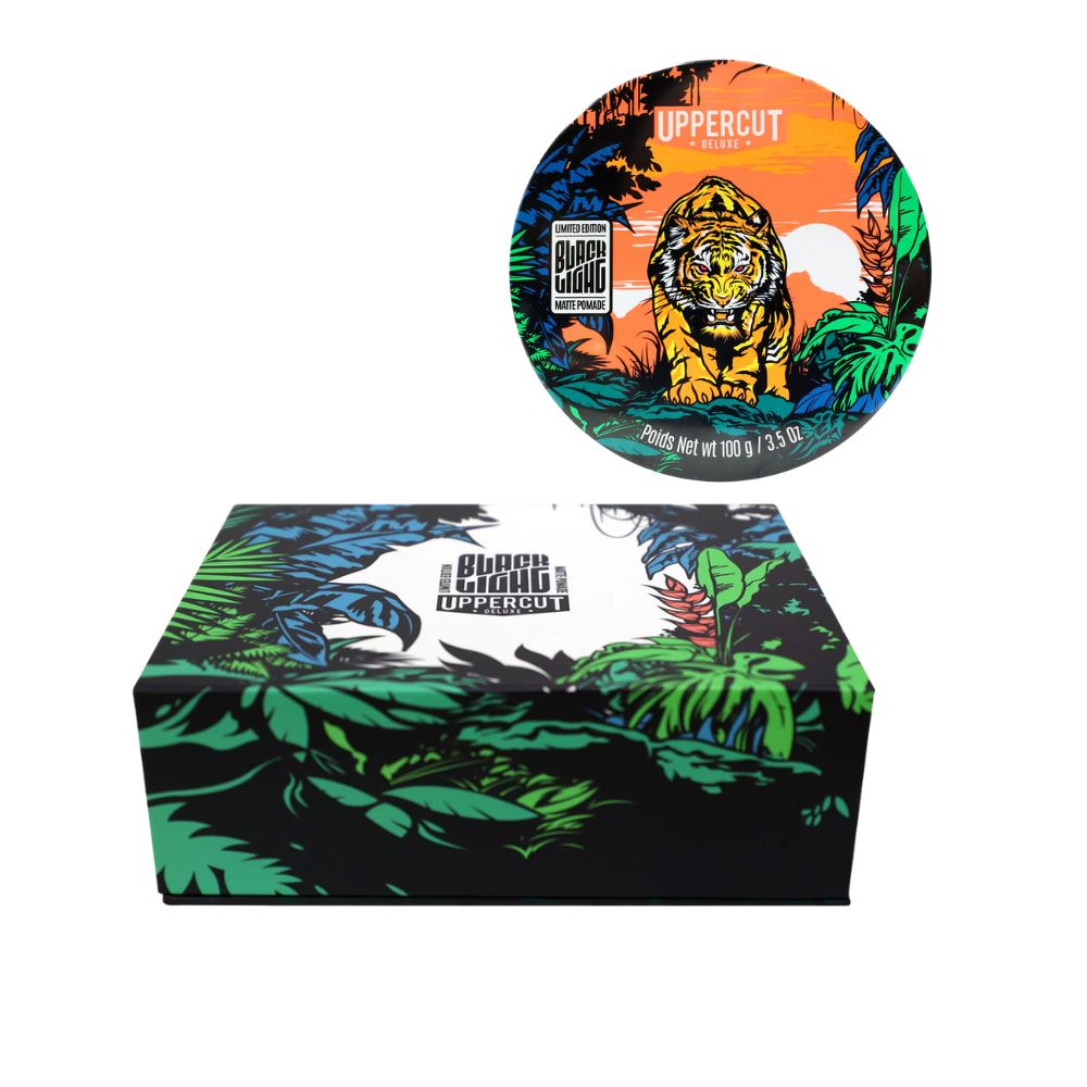 Uppercut Deluxe - Matte Pomade BLACK LIGHT LIMITED EDITION 100g | Collectors Kit