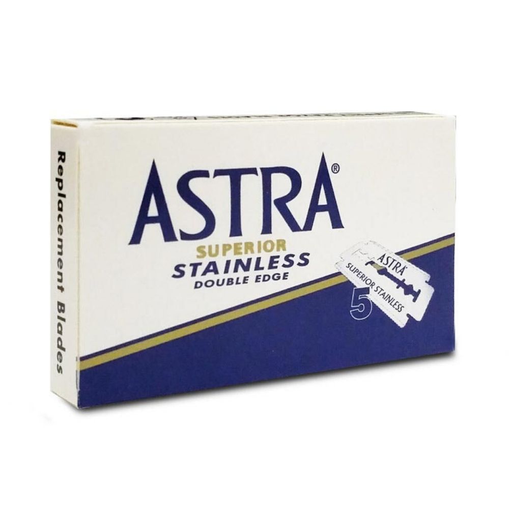 Astra Superior Stainless Blue Double Edge Rasierklingen (5 Stk.)-The Man Himself