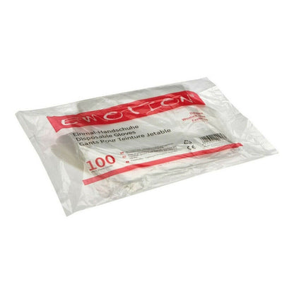 Disposable gloves made of clear PE - Hairdressing gloves (100 pcs.)