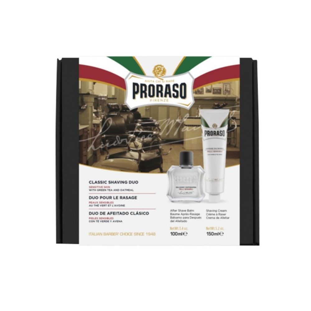 Proraso Duo Set WHITE - 2-teiliges Bartpflege Set