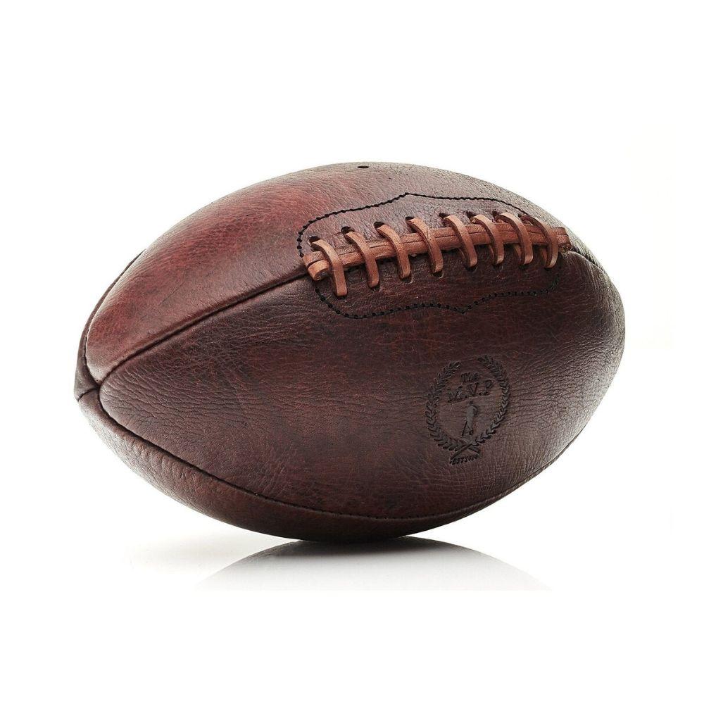 RETRO Heritage - Brauner Vintage Leder-Football