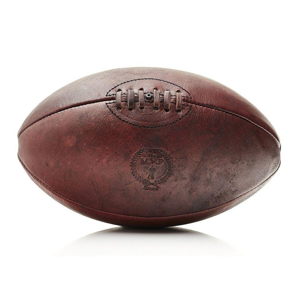 RETRO Heritage - Brauner Vintage Leder-Rugbyball - The Man Himself